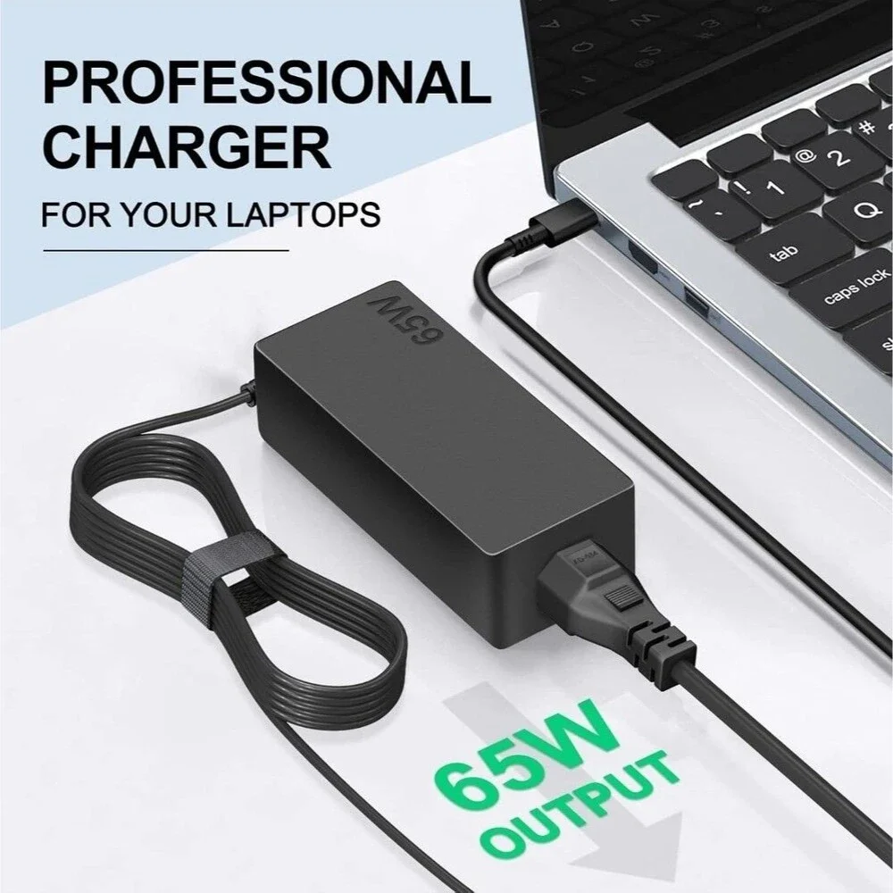 Open Box 65W USB-C Type-C Adapter Charger For Lenovo and More Smalls Bin